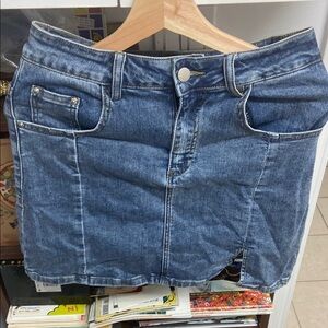 Denim Mini Skirt